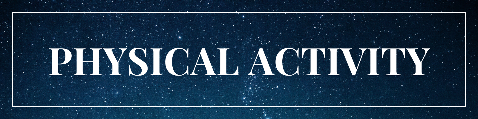 'Physical Activity Banner'