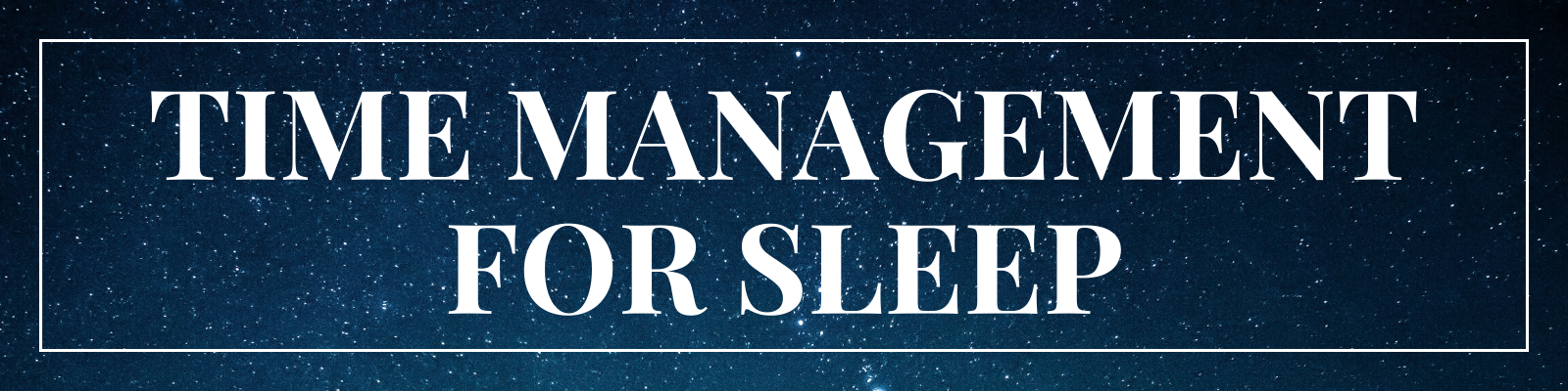 'Time Management Banner'