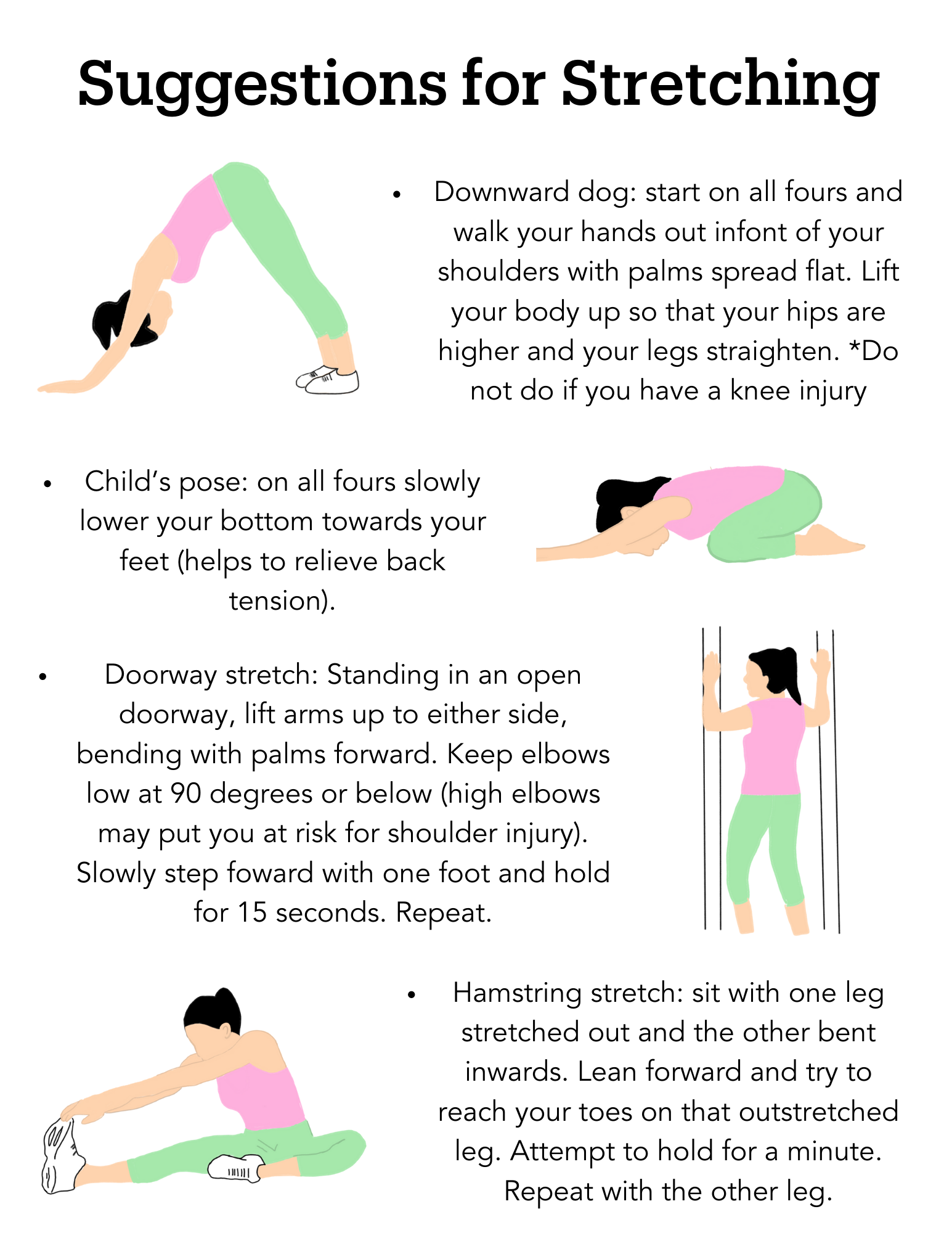 Suggestions For Stretching