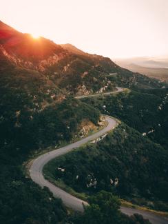 Image of Santa Barbara mountain road